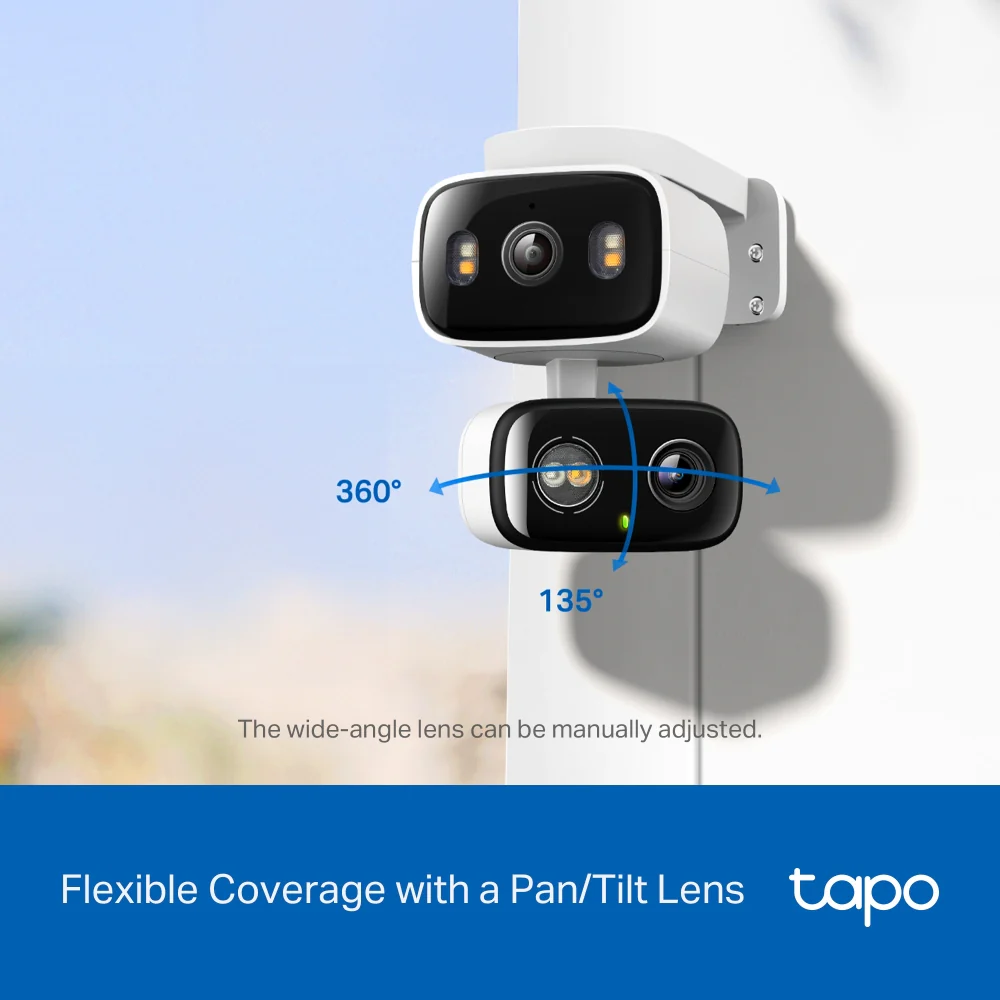 Tapo C246D | 2K 3MP Indoor/Outdoor Dual Lens Pan/Tilt Security Camera - Image 12