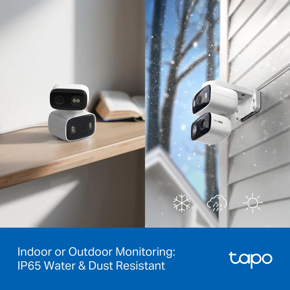 Tapo C246D | 2K 3MP Indoor/Outdoor Dual Lens Pan/Tilt Security Camera - Image 7