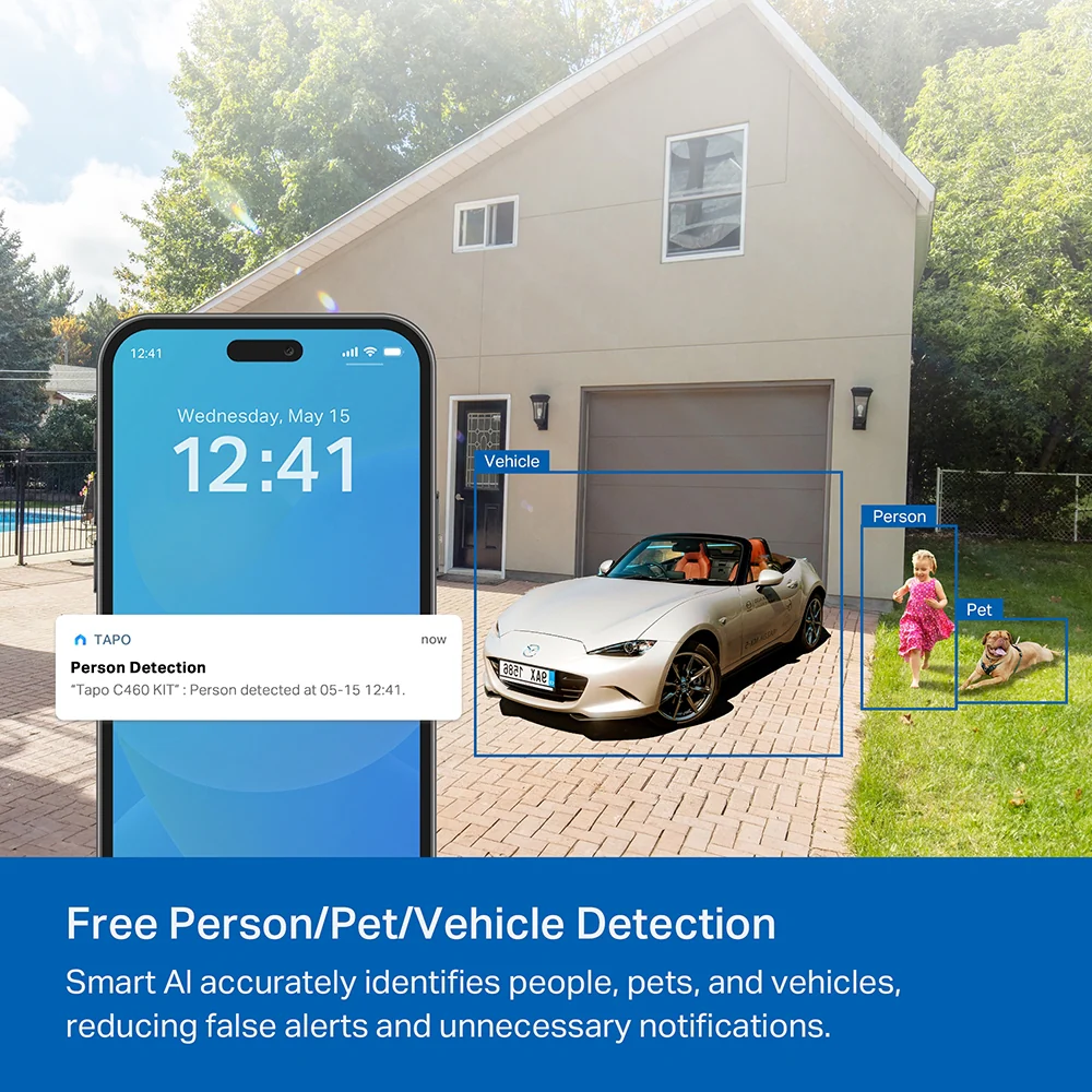 Tapo C460 Series | 4K 8MP Solar/Battery Camera, Free AI Detection - Image 9