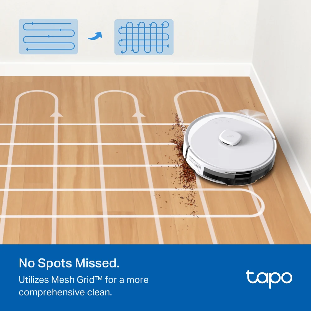 Tapo RV30 Max White | 5300Pa Hyper Suction Robot Vacuum & Mop - Image 6