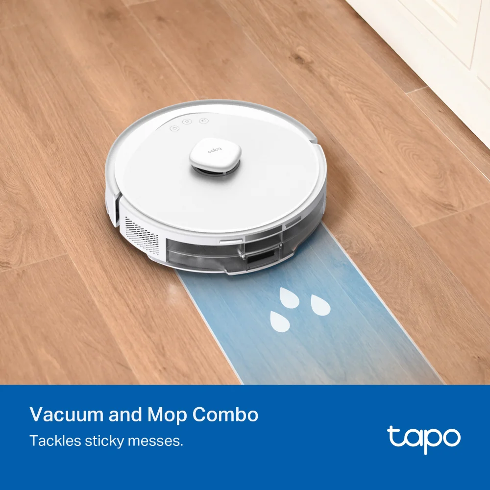 Tapo RV30 Max White | 5300Pa Hyper Suction Robot Vacuum & Mop - Image 8