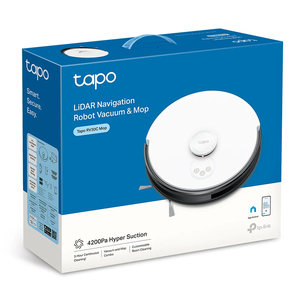 Tapo RV30C Mop | LiDAR Navigation Robot Vacuum & Mop - Image 10