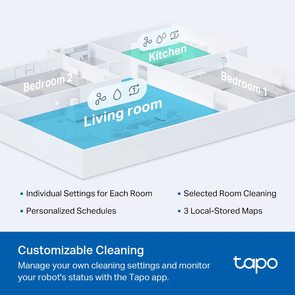 Tapo RV30C Mop | LiDAR Navigation Robot Vacuum & Mop - Image 7