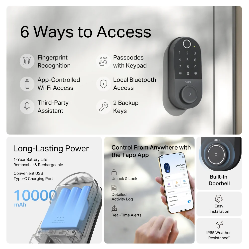 Tapo DL110 | Smart Wi-Fi Door Lock - Image 4