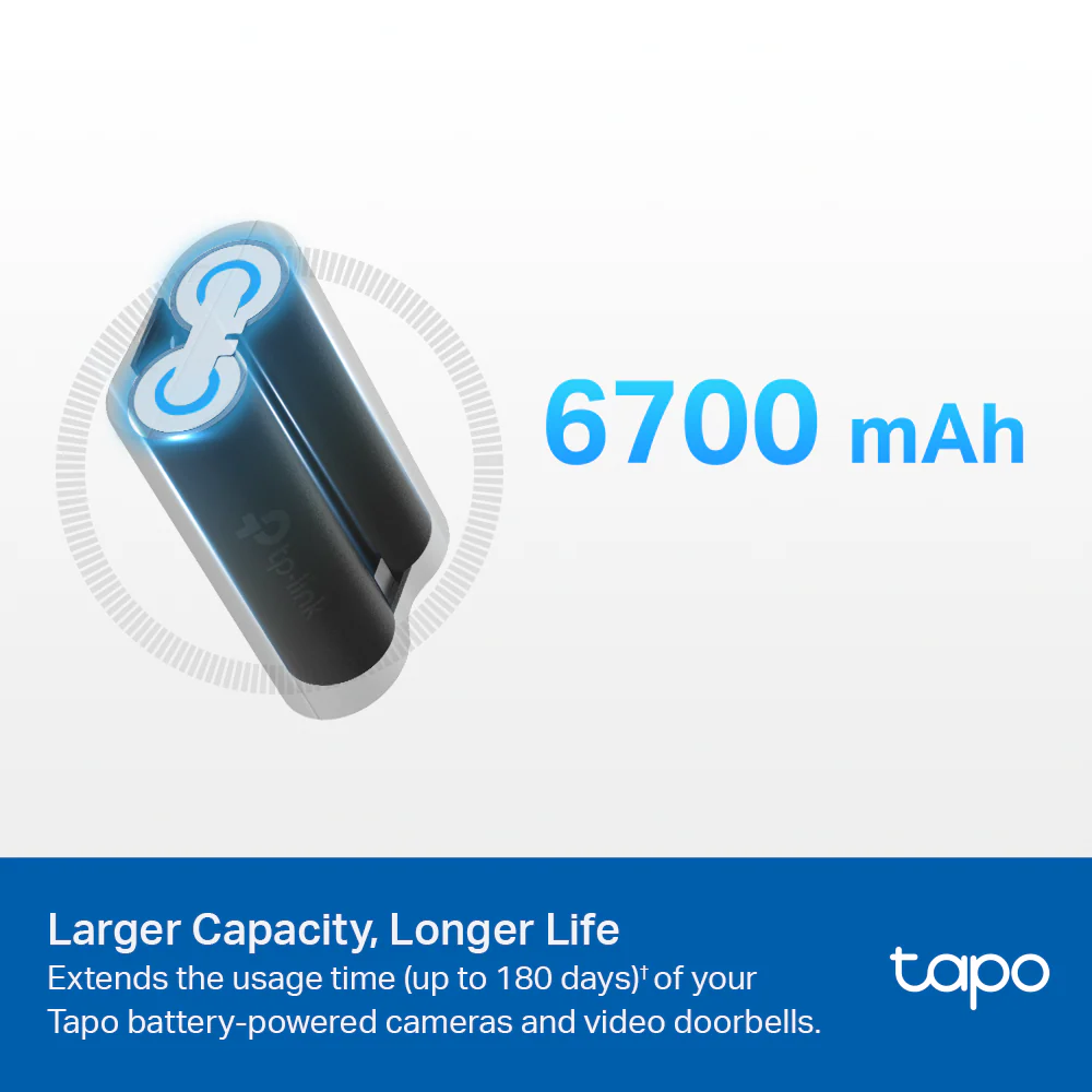 Tapo A100 | Battery Pack, Work with Battery Cam and Doorbell, Quickly charged - Image 3