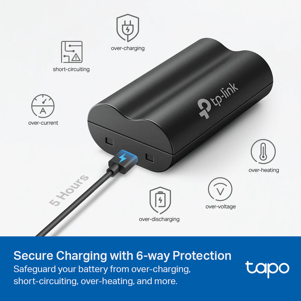 Tapo A100 | Battery Pack, Work with Battery Cam and Doorbell, Quickly charged - Image 5
