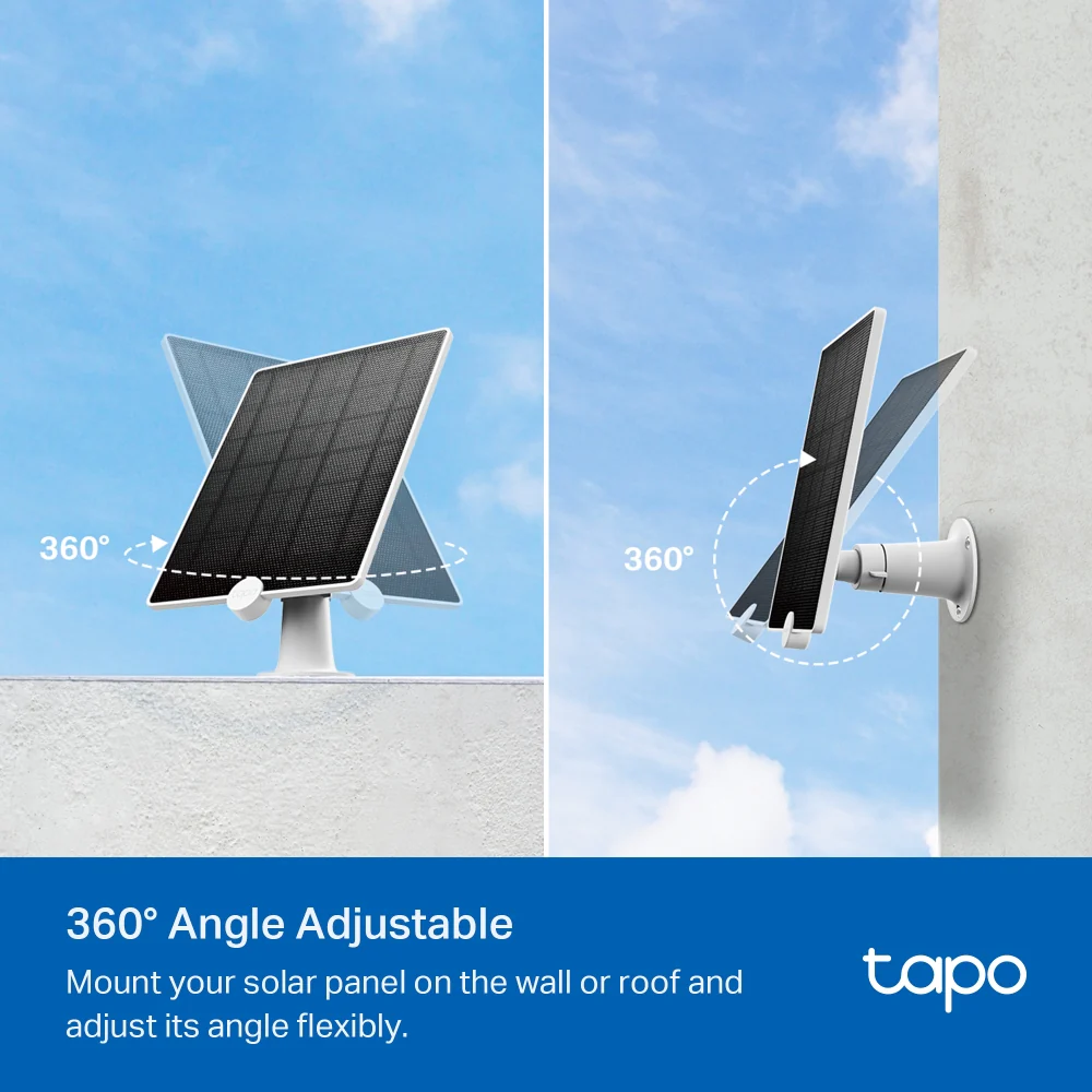 Tapo A200 | Solar Panel, Non-Stop Solar Power, Work with Battery-Powered Cam - Image 5