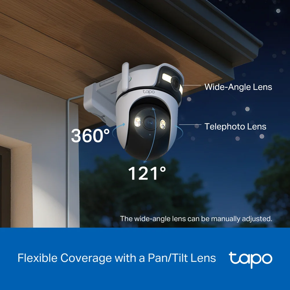 Tapo C545D | 2K 3MP Outdoor Dual Lens Pan/Tilt Security Camera - Image 12