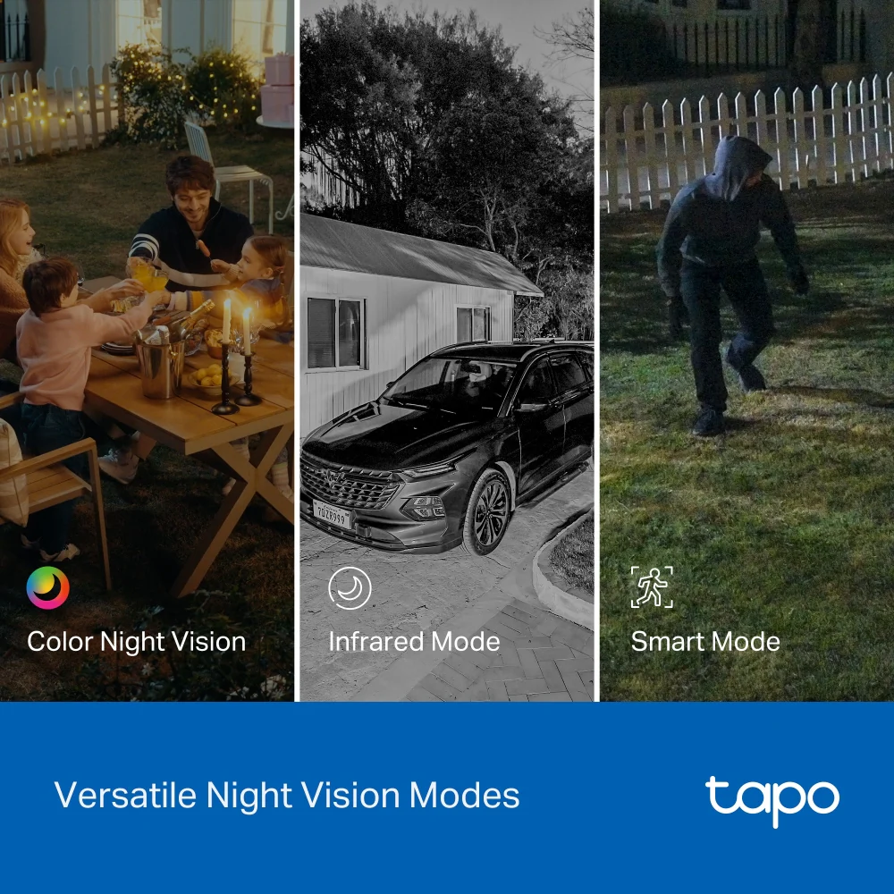 Tapo C545D | 2K 3MP Outdoor Dual Lens Pan/Tilt Security Camera - Image 9