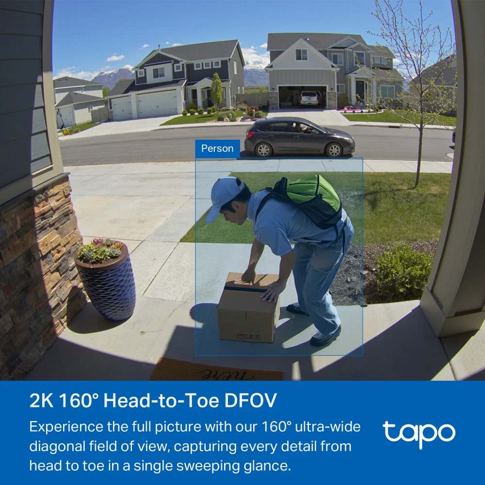 Tapo D210 | Tapo 2K Video Doorbell Camera - Image 8