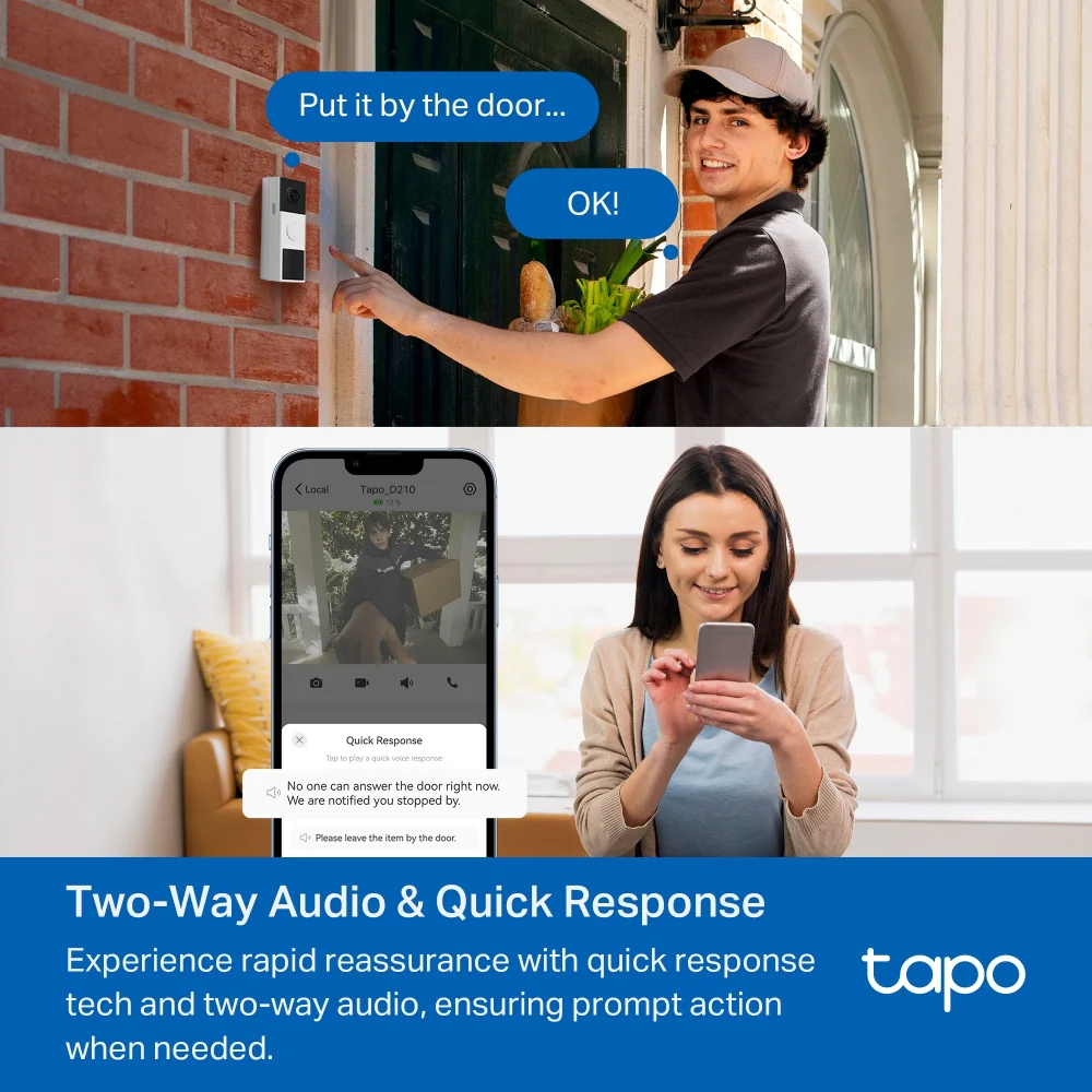 Tapo Front Door Smart Security Kit, TD21 + Tapo A201 - Image 5