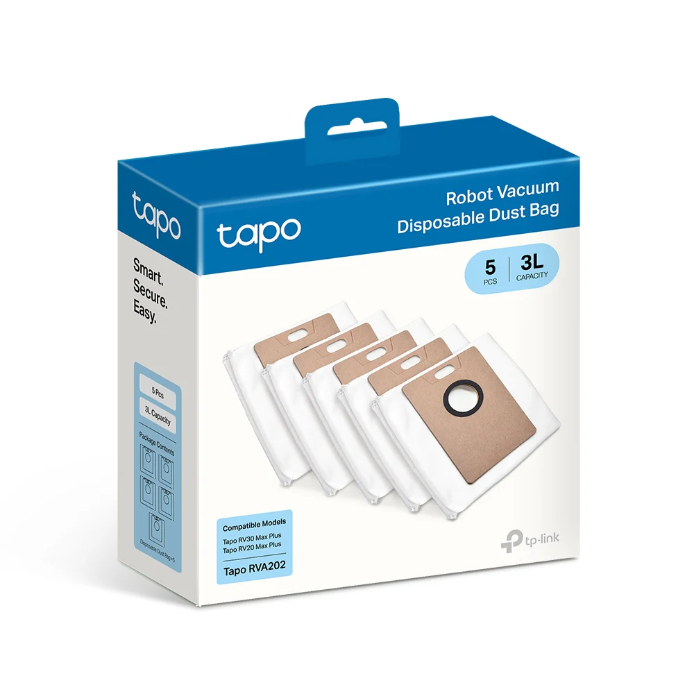 Tapo RVA202 | 4-months Value Pack: Tapo Robot Vacuum Disposable Dust Bag (5 Packs) - Image 5