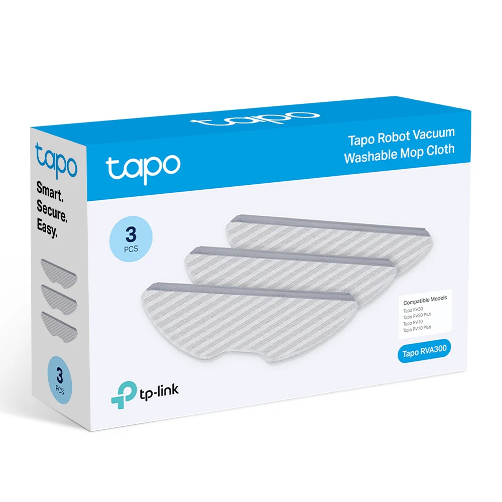 Tapo RVA300 | Robot Vacuum Washable Mop Cloths 3 Packs - Image 4