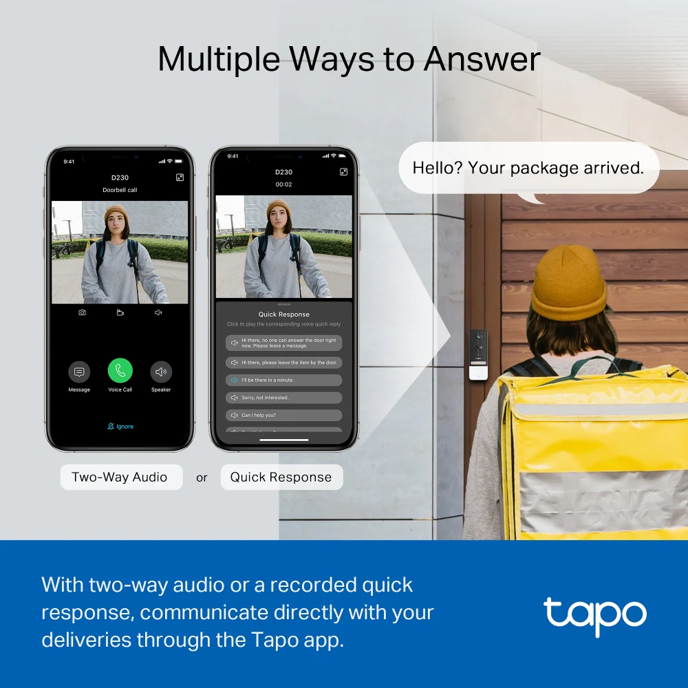 Tapo D230S1 | Tapo Smart Battery Video Doorbell - Image 7