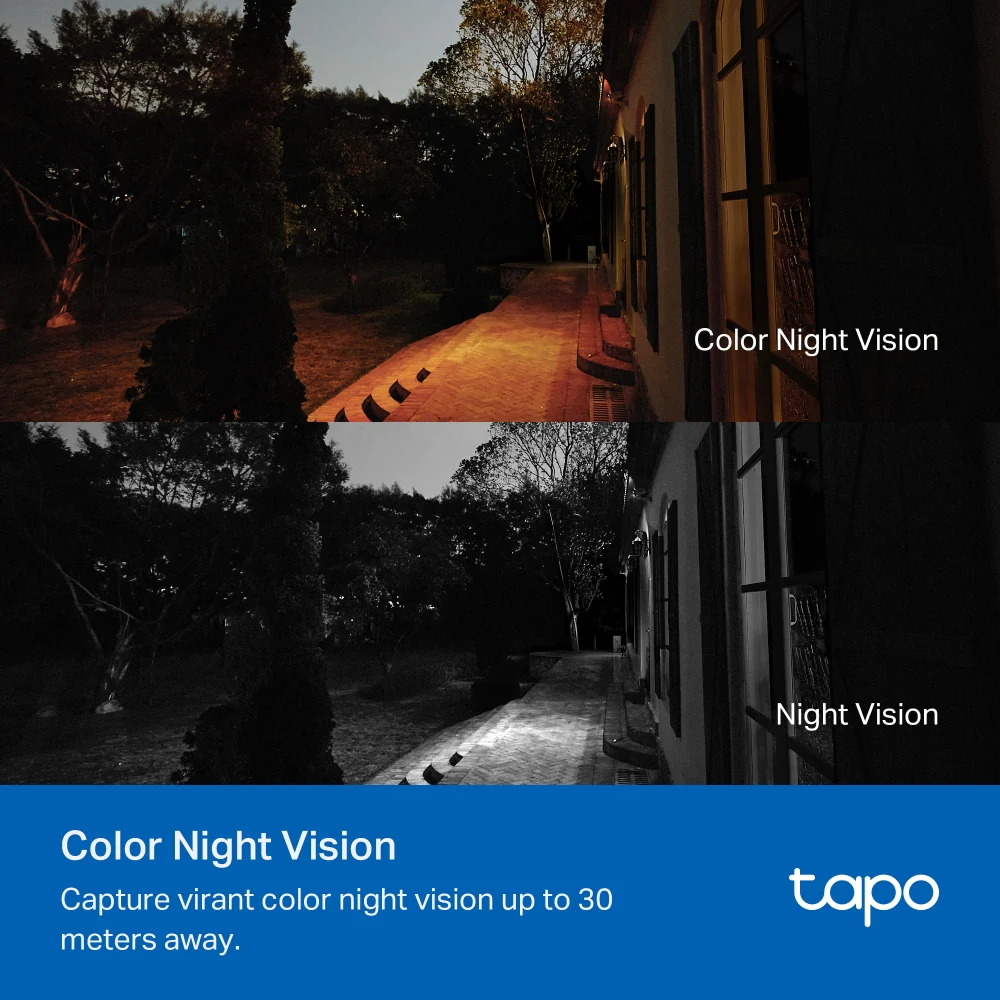 Tapo TC41 | Outdoor Pan Tilt Security Wi-Fi Camera, 2K, Full-Colour Night Vision - Image 7