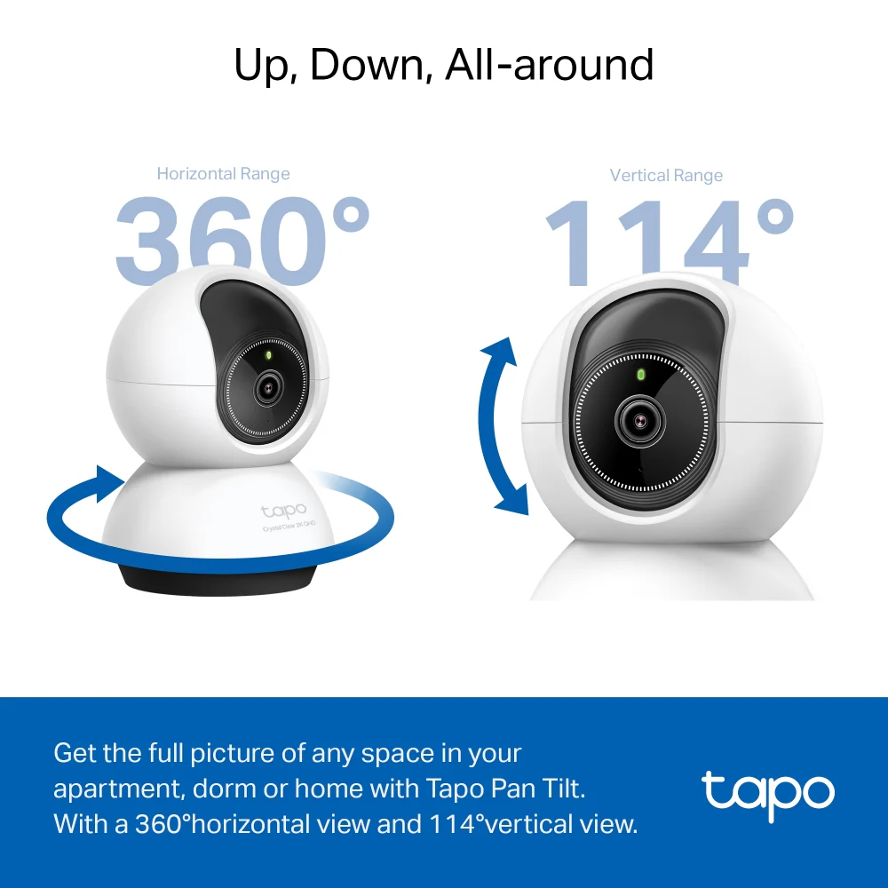 Tapo TC72 | Pan Tilt Indoor Wi-Fi Camera, 2K QHD View - Image 4